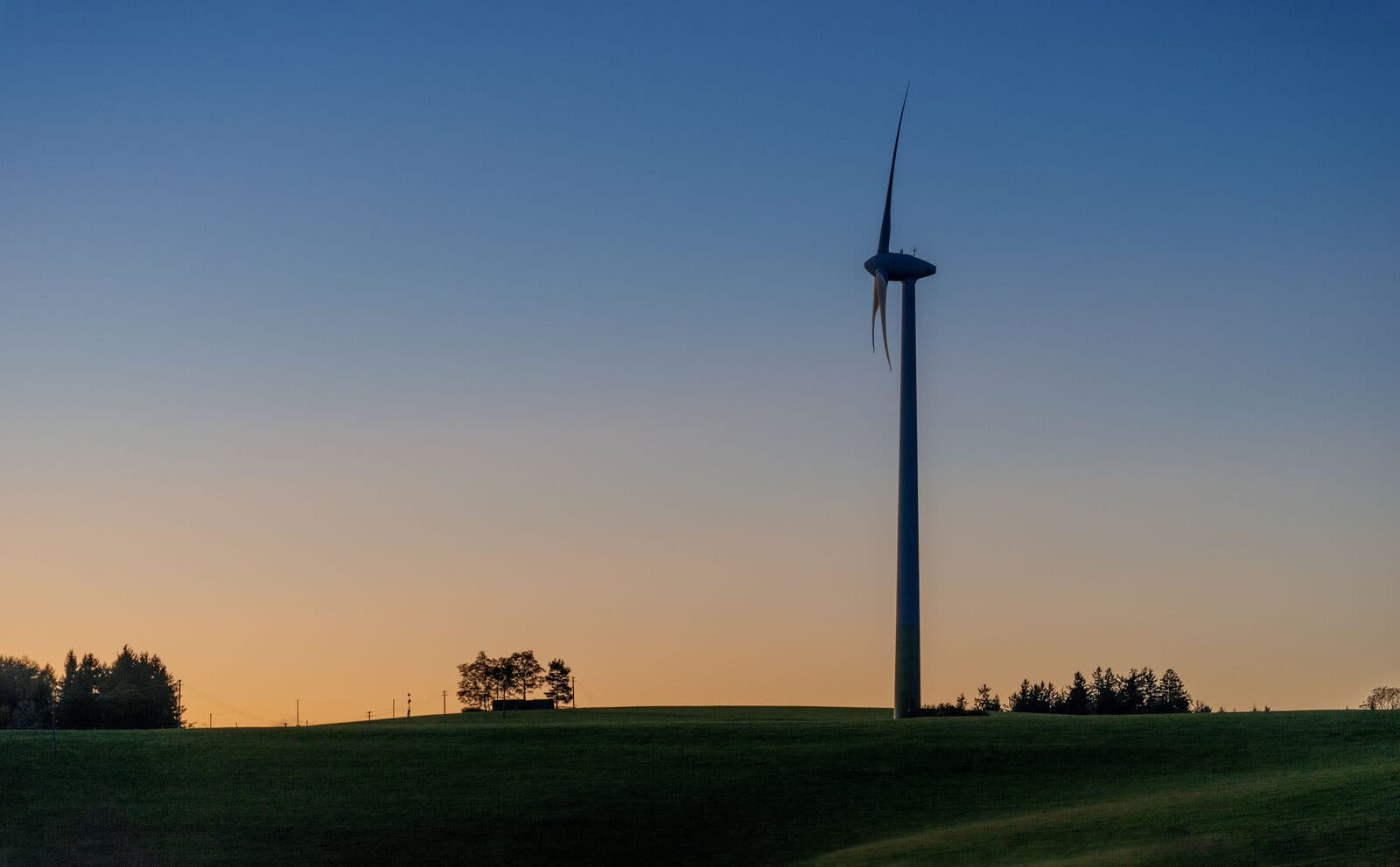 Windräder Abendstimmung